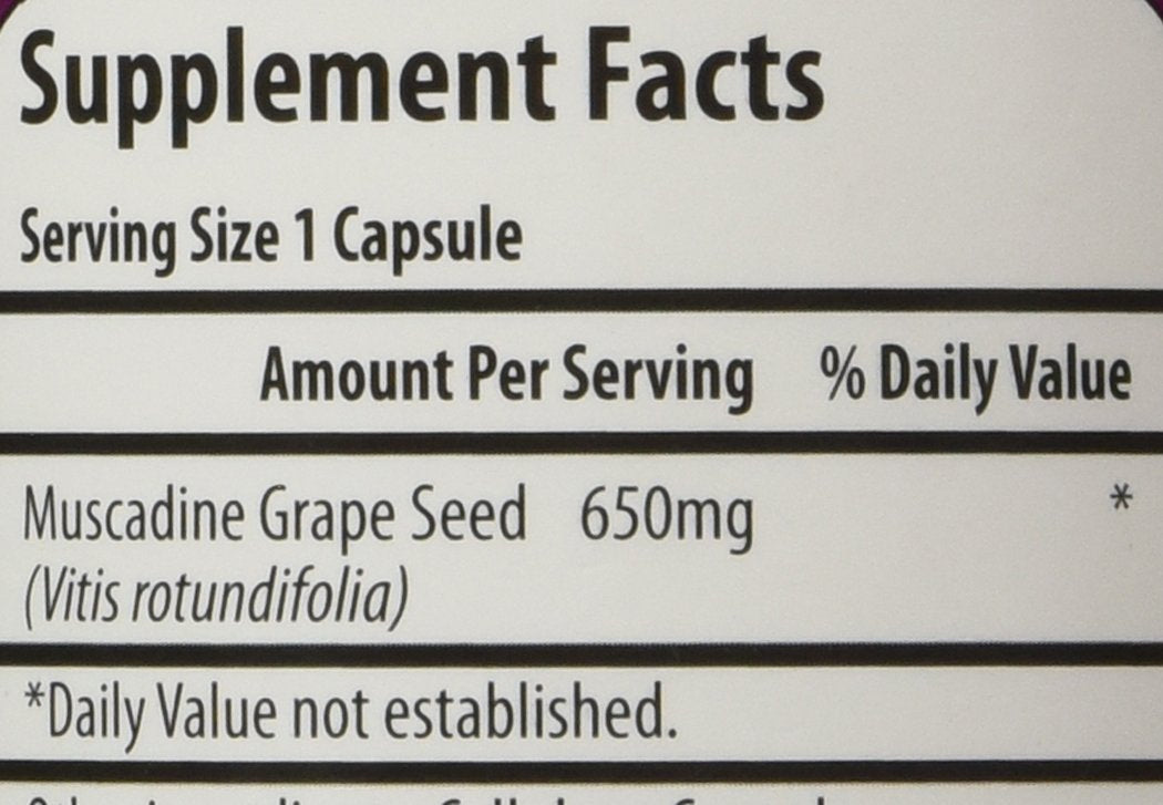 Fresh Health Nutritions Muscadine Grape Seed Extract - 90 Capsules - image 3