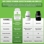 VitaMonk Quercetin with Bromelain Immune Support - 60 Capsules - image 3