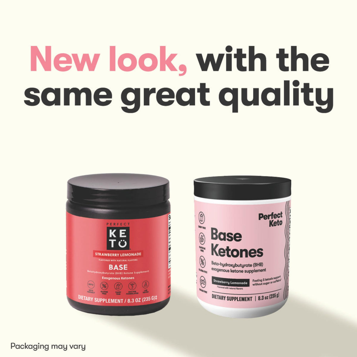 Perfect Keto Exogenous Ketones Powder Strawberry Lemonade - 8.3 oz - image 2