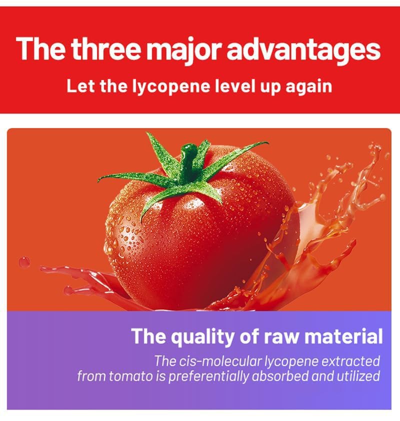 Upondata Lycopene 200mg with Reishi Mushroom - 60 Capsules - image 4