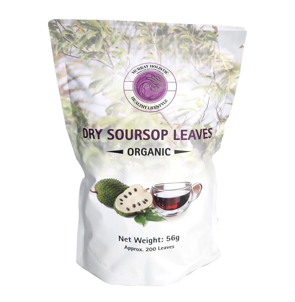 Generic Organic Dry Soursop Leaves - Approximately 200 Leaves