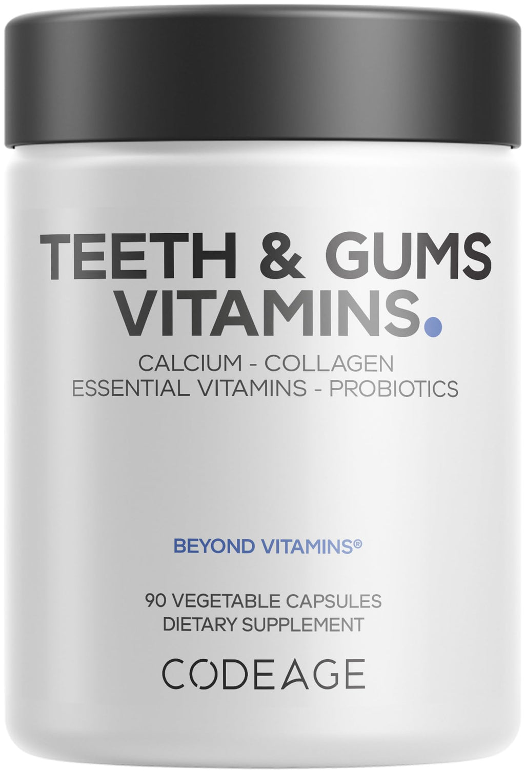 Codeage Teeth & Gums Vitamins + Oral Probiotics Supplement for Mouth