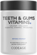 Codeage Teeth & Gums Vitamins + Oral Probiotics Supplement for Mouth