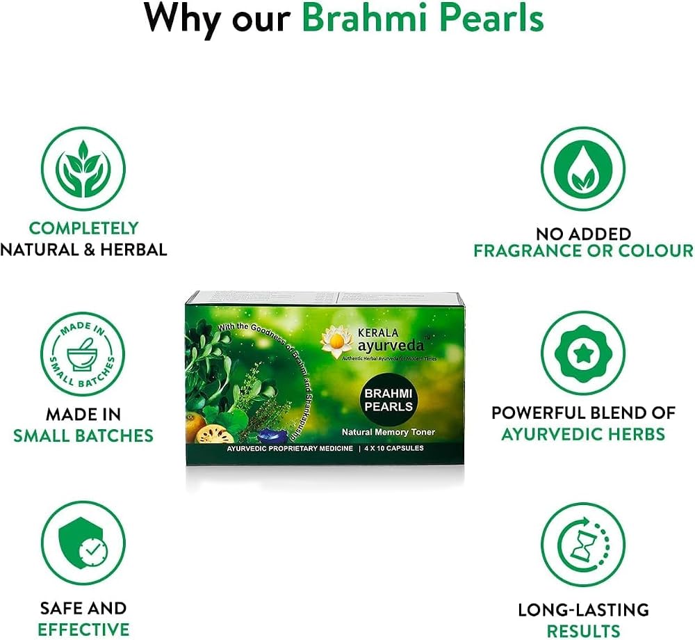 Generic Senta Ayurvedic Brahmi Pearls Memory & Concentration - 40 Capsules - image 6