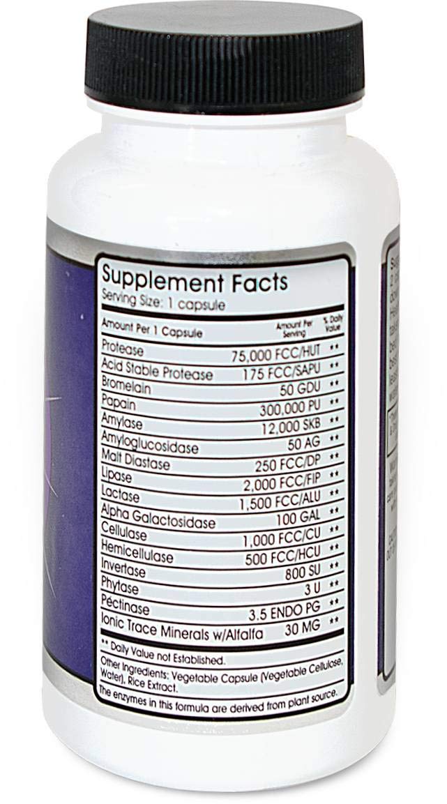 Allegany Nutrition MF90 Digestive Enzymes - 90 Capsules - image 2