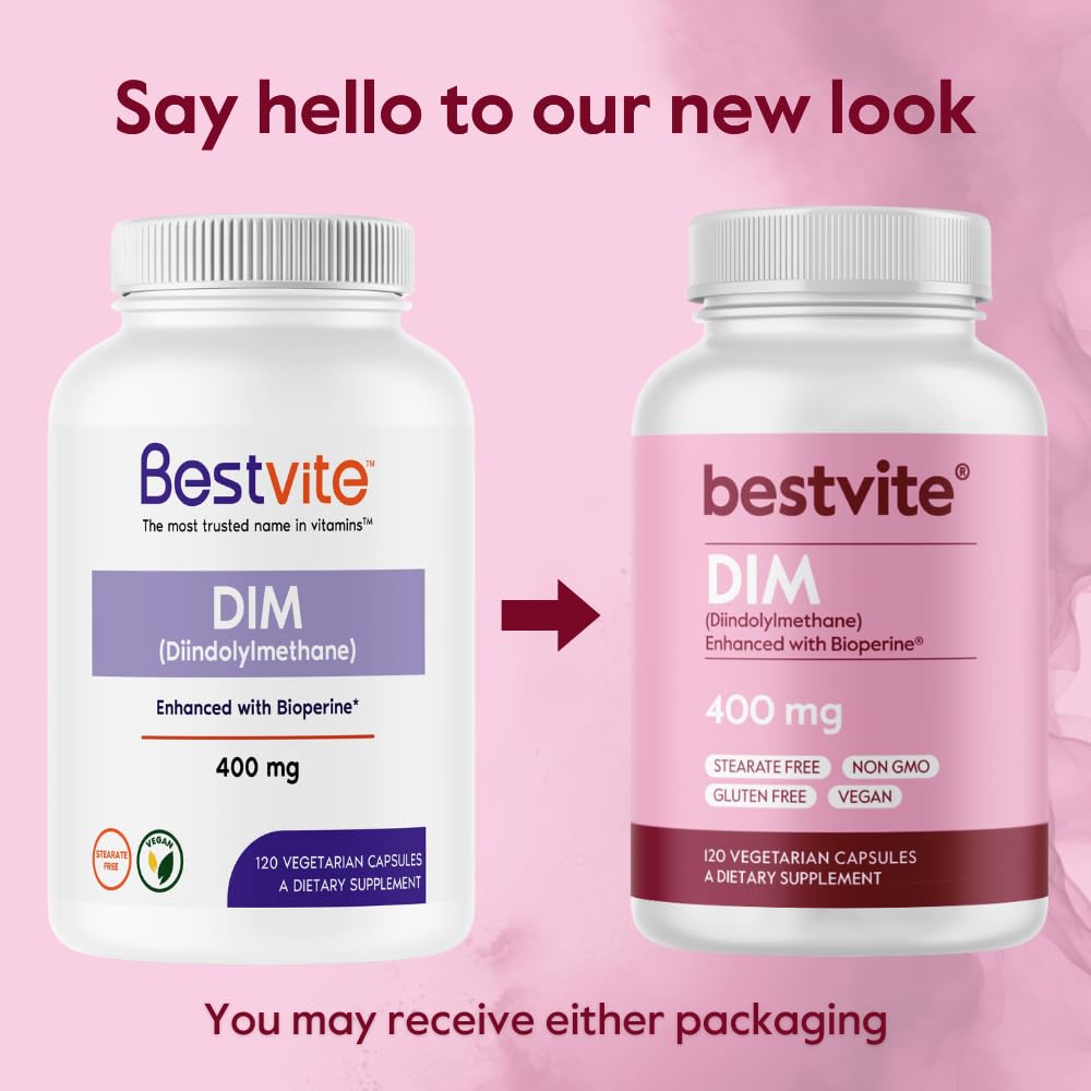 BESTVITE DIM (Diindolylmethane) 400mg with Bioperine