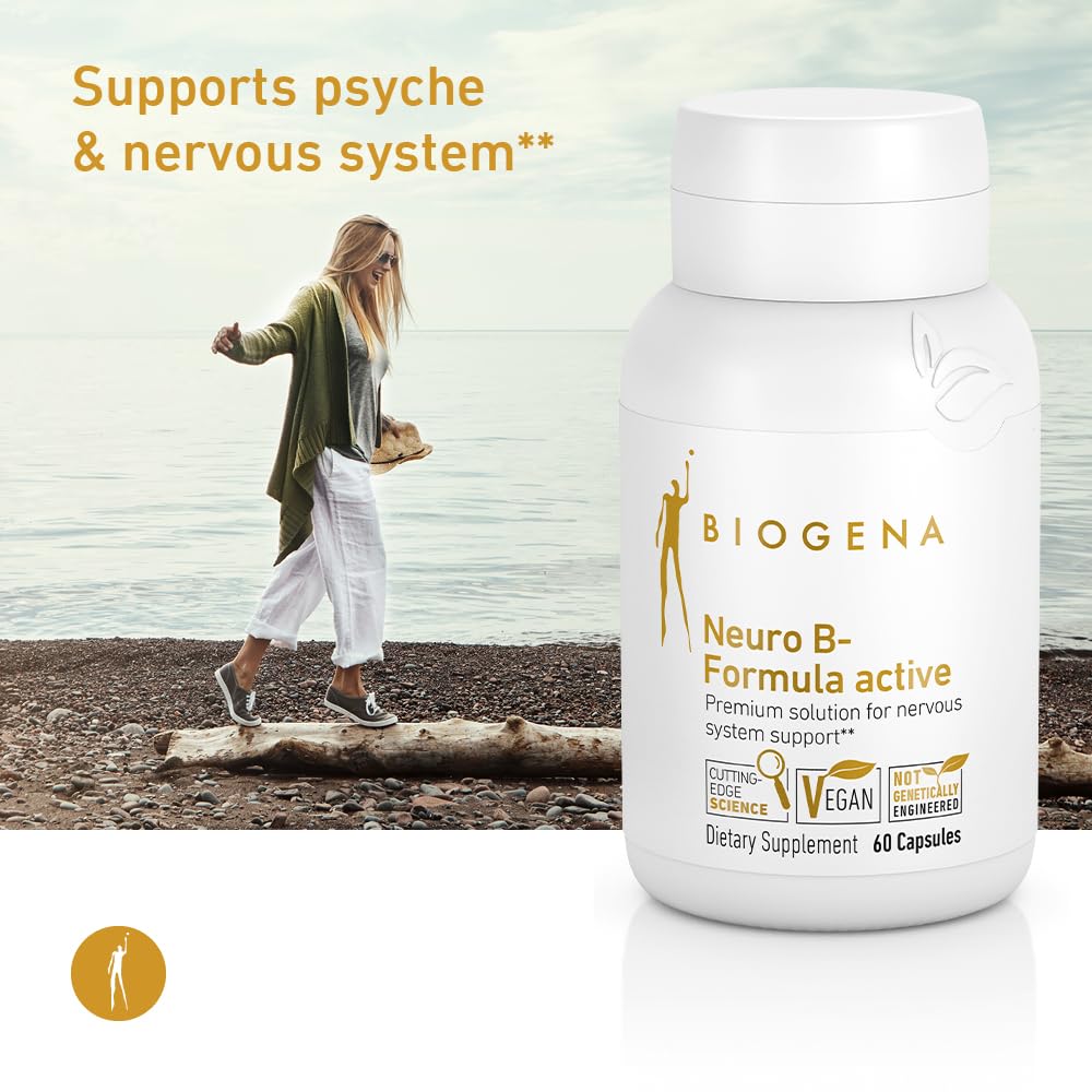 BIOGENA Vitamin B Complex Capsules with All 8 B-Vitamins - Neuro B-Formula - image 5