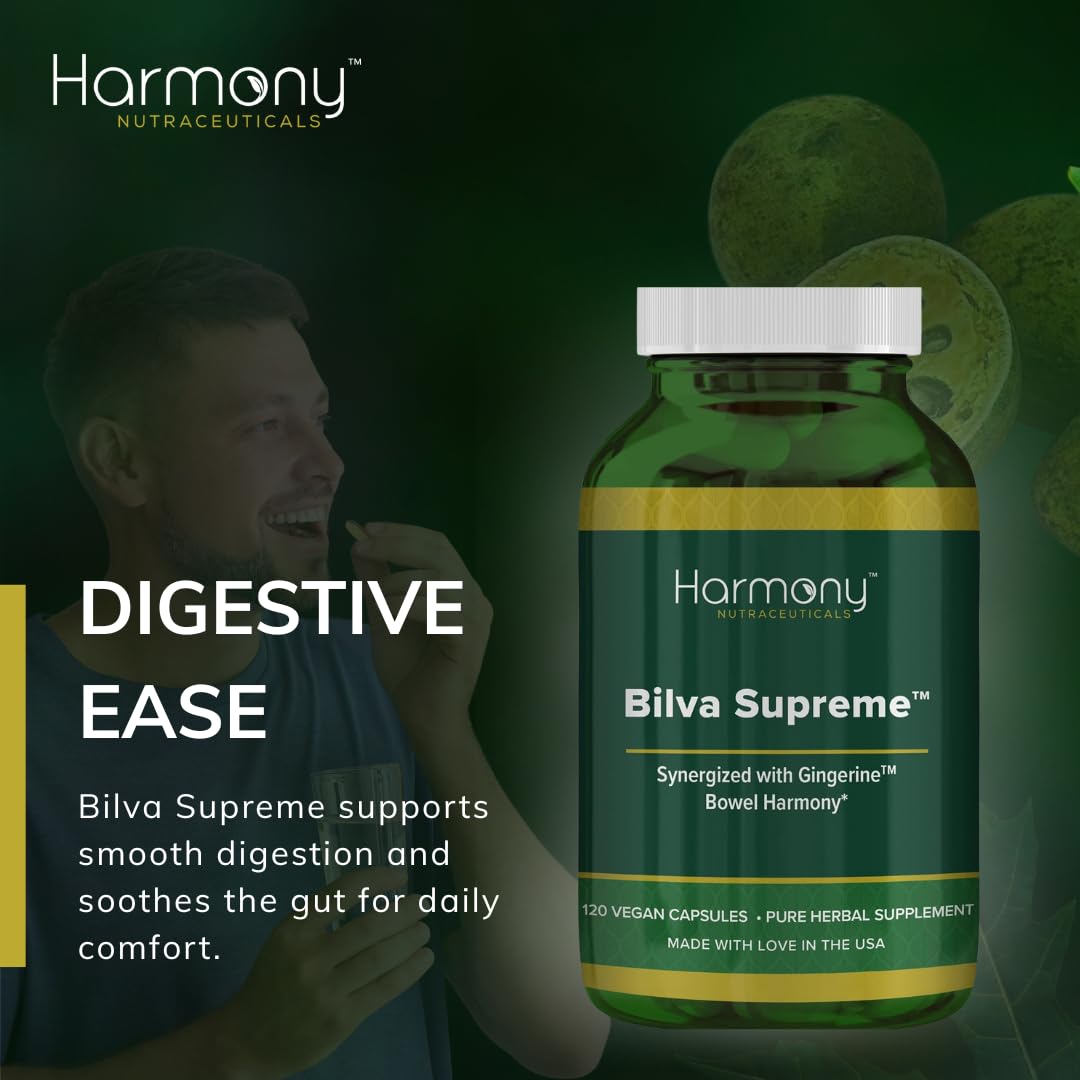 Harmony Nutraceuticals Bilva Supreme Digestive Support - 120 Vegan Capsules - image 2