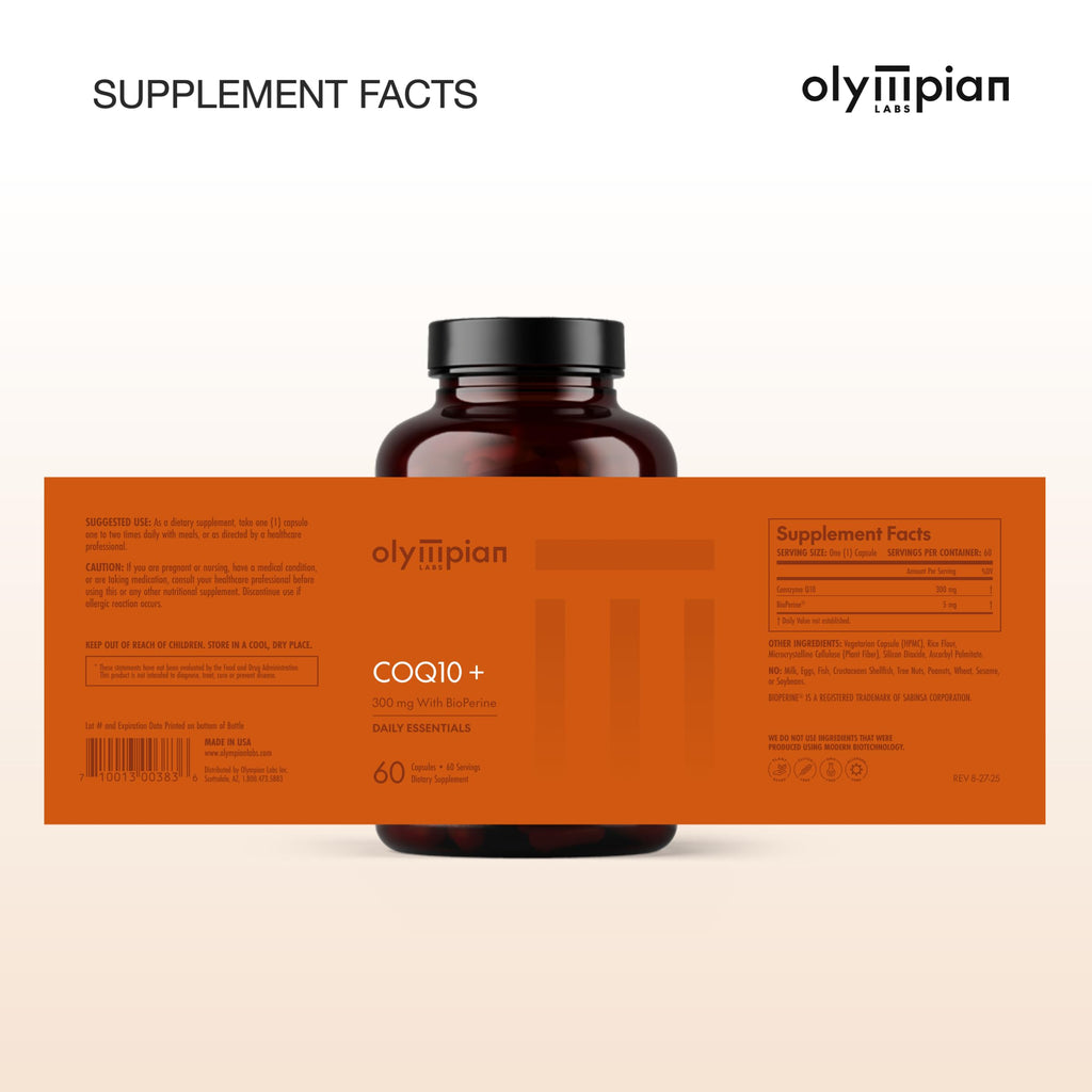 Olympian Labs CoQ10 300mg Vegetarian Capsules for Heart Health - 60 Capsules - image 8