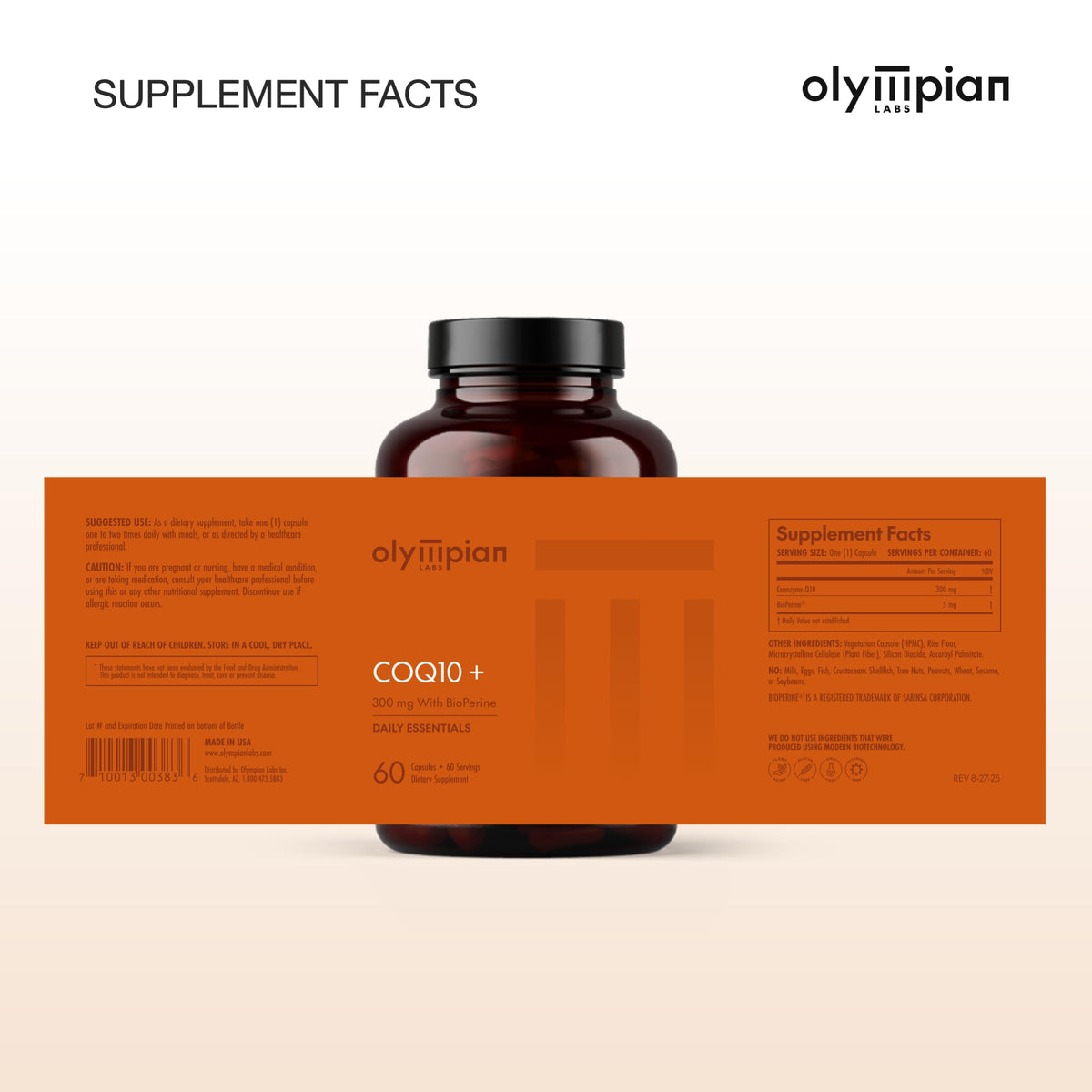 Olympian Labs CoQ10 300mg Vegetarian Capsules for Heart Health - 60 Capsules - image 8