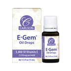 Carlson E-Gem Oil Drops Vitamin E 5000 IU - 0.5 Fl Oz