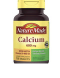 Nature Made Calcium 600 mg with Vitamin D - 120 Tablets