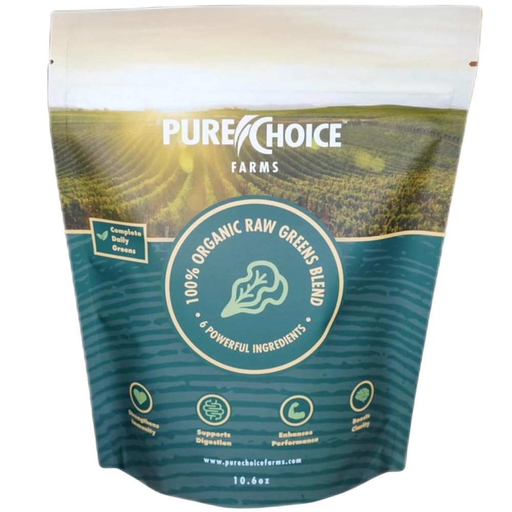 Pure Choice Whey Organic Greens Superfood Powder - 10.6 oz