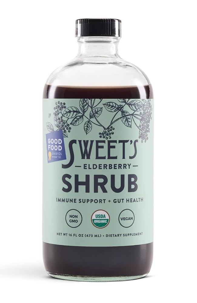 Sweet's Elderberry Organic Shrub Drinking Vinegar - 16 oz