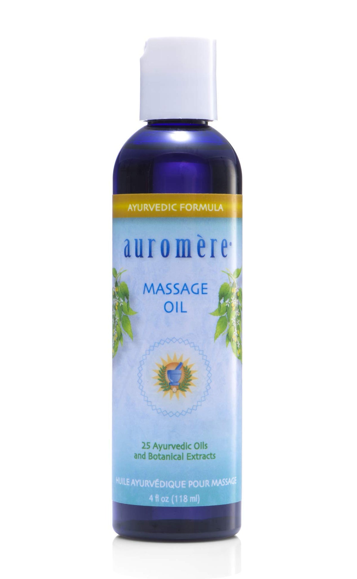Auromere Ayurvedic Massage Oil with 25 Herbal Extracts - 4 fl oz