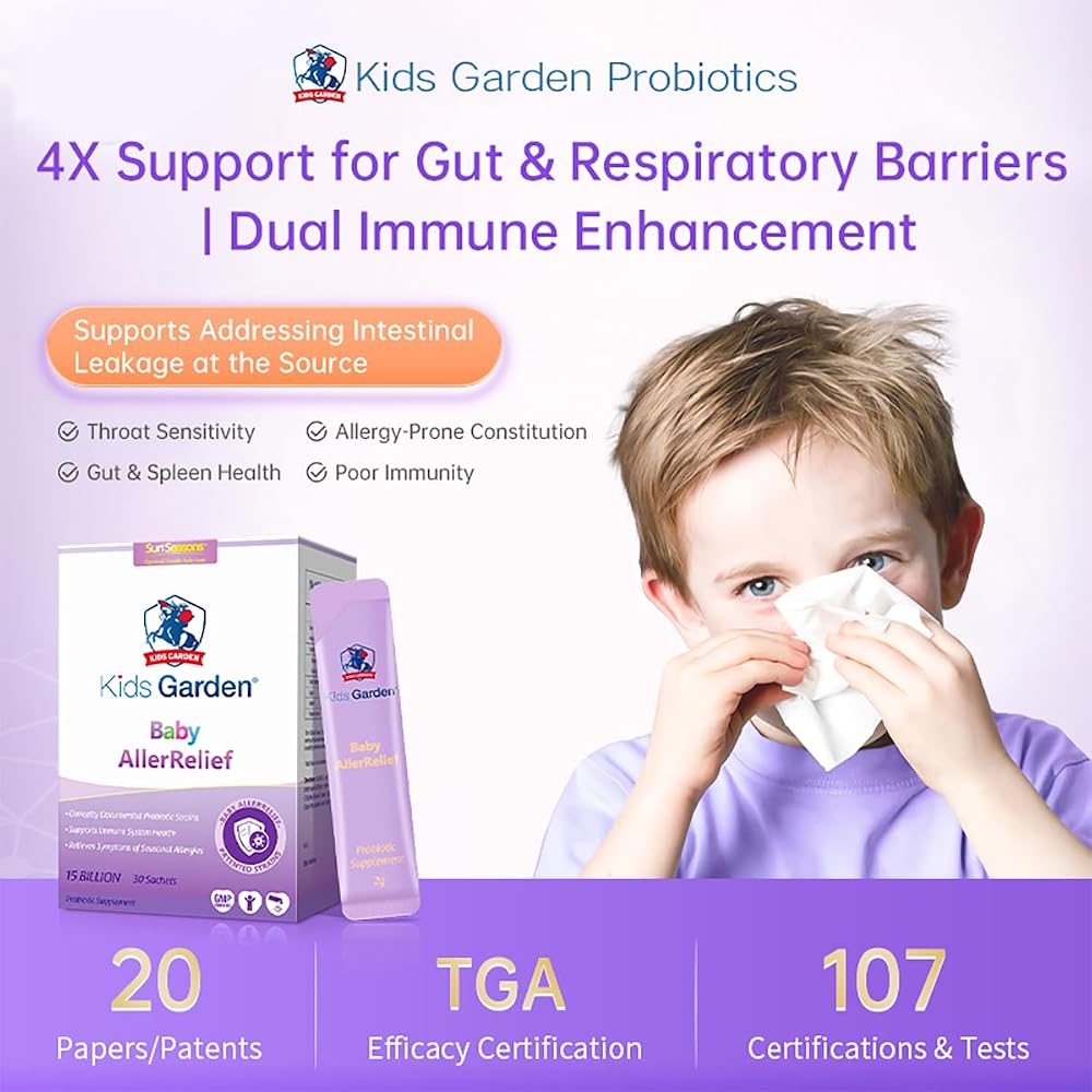 Generic Kids Garden AllerRelief Probiotic for Children Ages 3+ - 30 Sachets - image 4