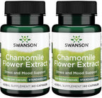 Swanson Chamomile Flower Extract for Relaxation 500 mg - 120 Capsules