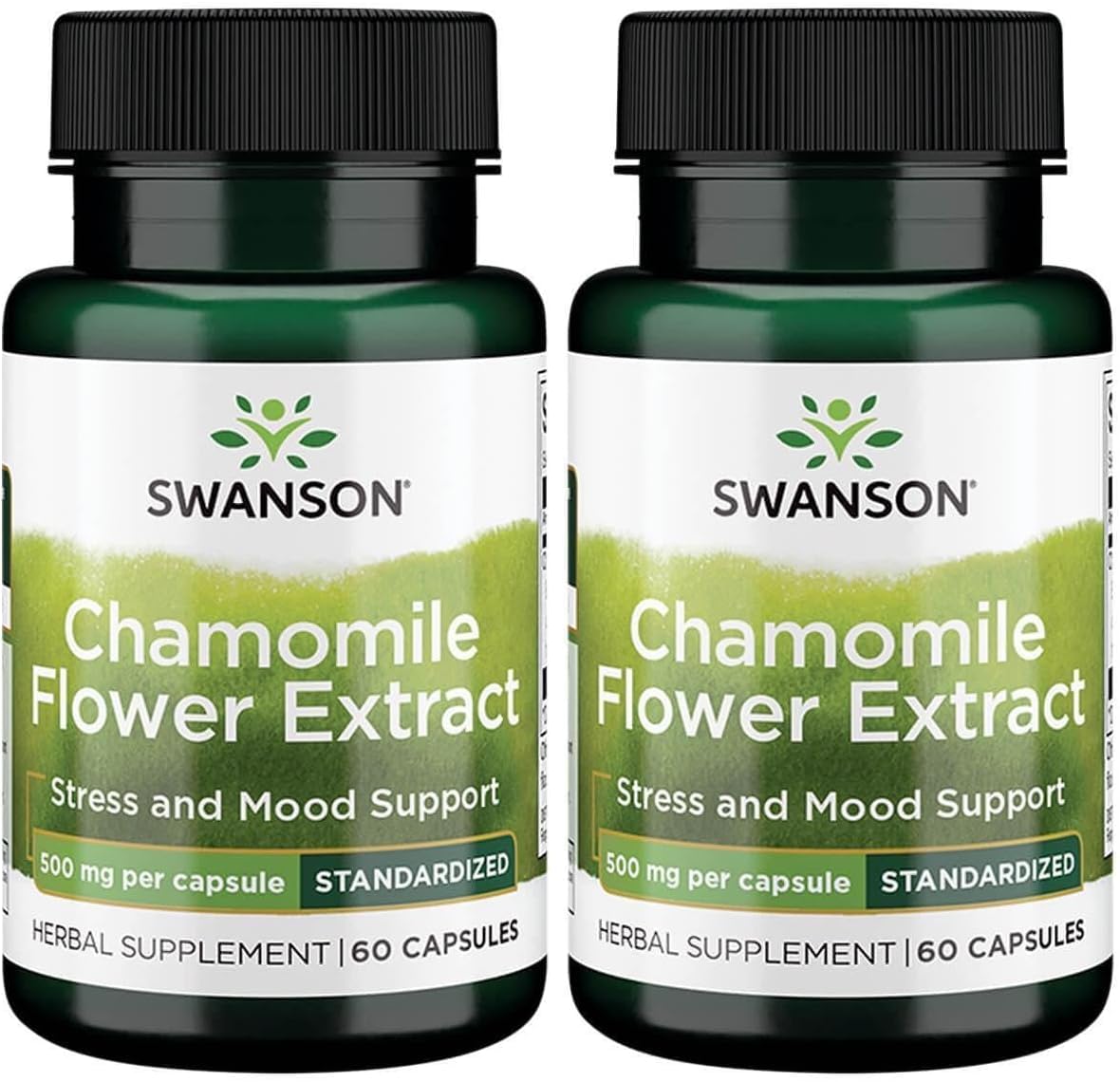 Swanson Chamomile Flower Extract for Relaxation 500 mg - 120 Capsules