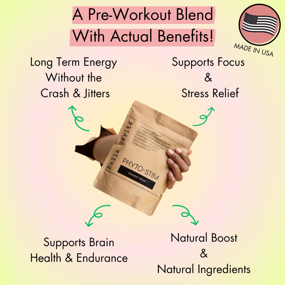 Bella Vérité Phyto Stim Pre-Workout Powder Energy - 30 Servings - image 2