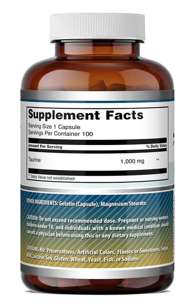 Amazing Formulas Taurine 1000 Mg