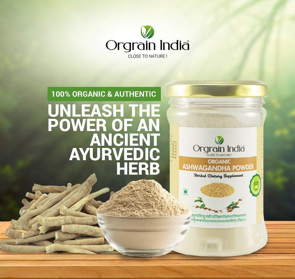 Orgrain India Certified Organic Ashwagandha Powder - 4 x 100g - image 4