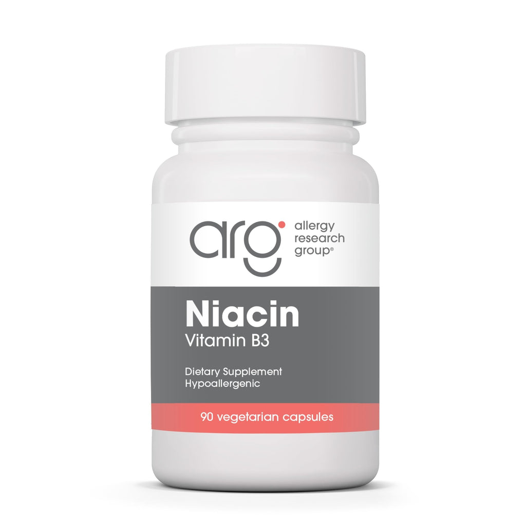 Allergy Research Group Niacin Vitamin B3 250 mg Energy - 90 Capsules