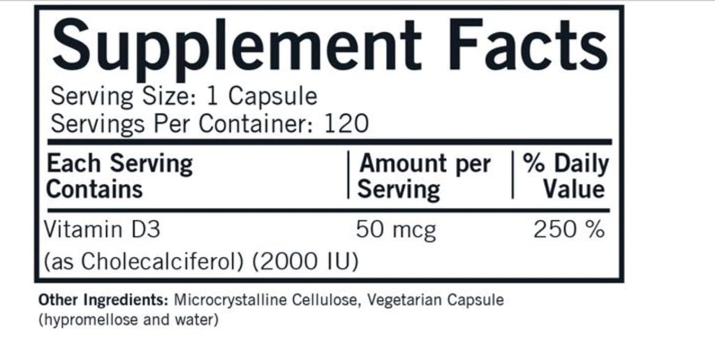 Kirkman Kirkland Vitamin D3 2000 IU Capsules - 120 Count - image 2