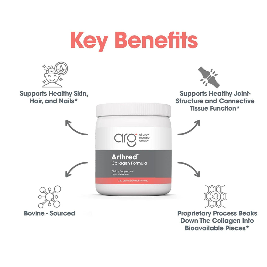 Allergy Research Group Arthred Hydrolyzed Collagen Powder - 240 g - image 5