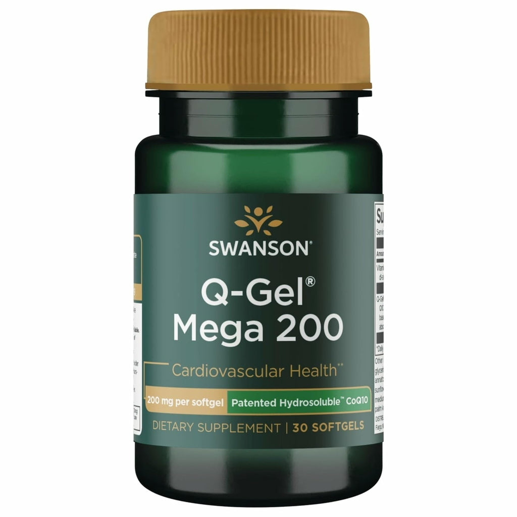 Swanson Q-Gel Mega CoQ10 200 mg Hydrosoluble - 30 Softgels