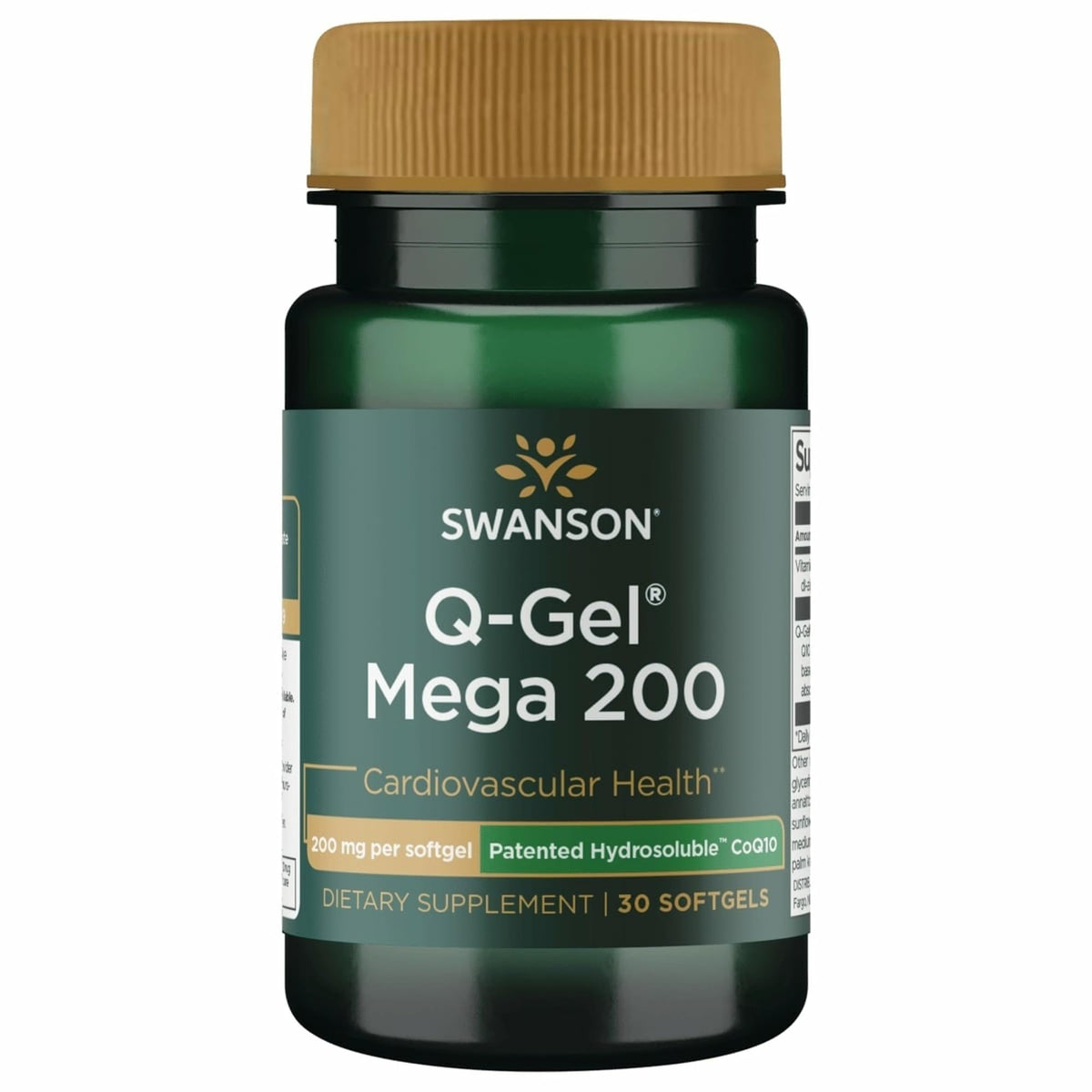 Swanson Q-Gel Mega CoQ10 200 mg Hydrosoluble - 30 Softgels
