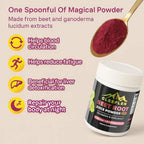 CLEEFLEN Beet Powder with Reishi Mushroom Extract - 6.35 oz - image 6
