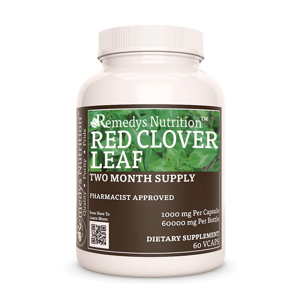 Remedy's Nutrition Red Clover Leaf 1000 mg - 60 Vegan Capsules