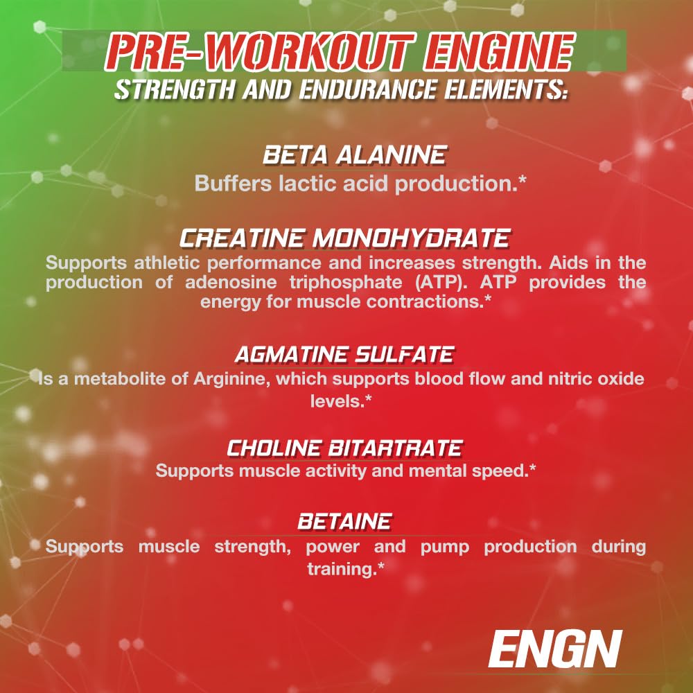 Evlution EVL Intense Pre Workout with Creatine - ENGN Energizing Pre