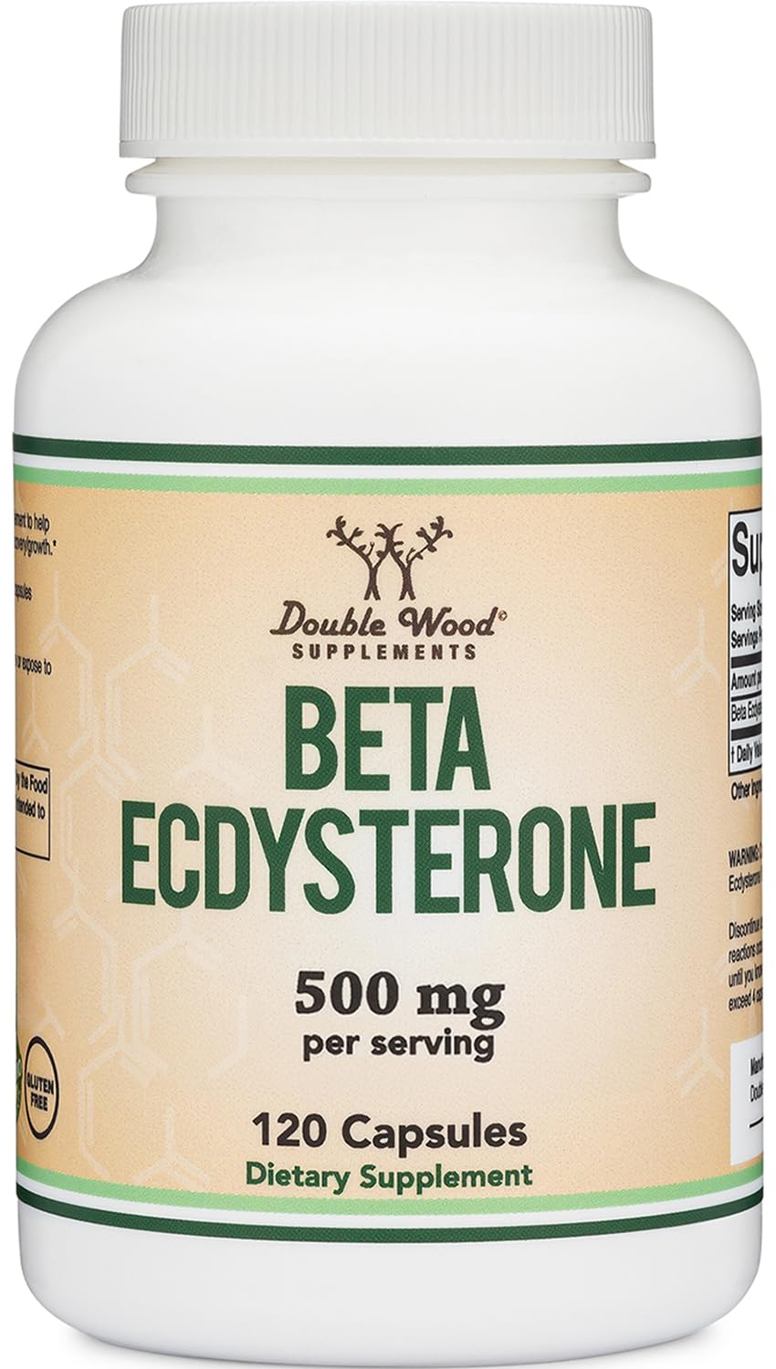 Double Wood Supplements Beta Ecdysterone 500mg - 120 Capsules - image 5