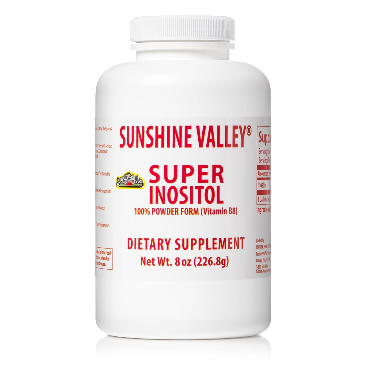 Sunshine Valley® Super Inositol Powder, Unflavored