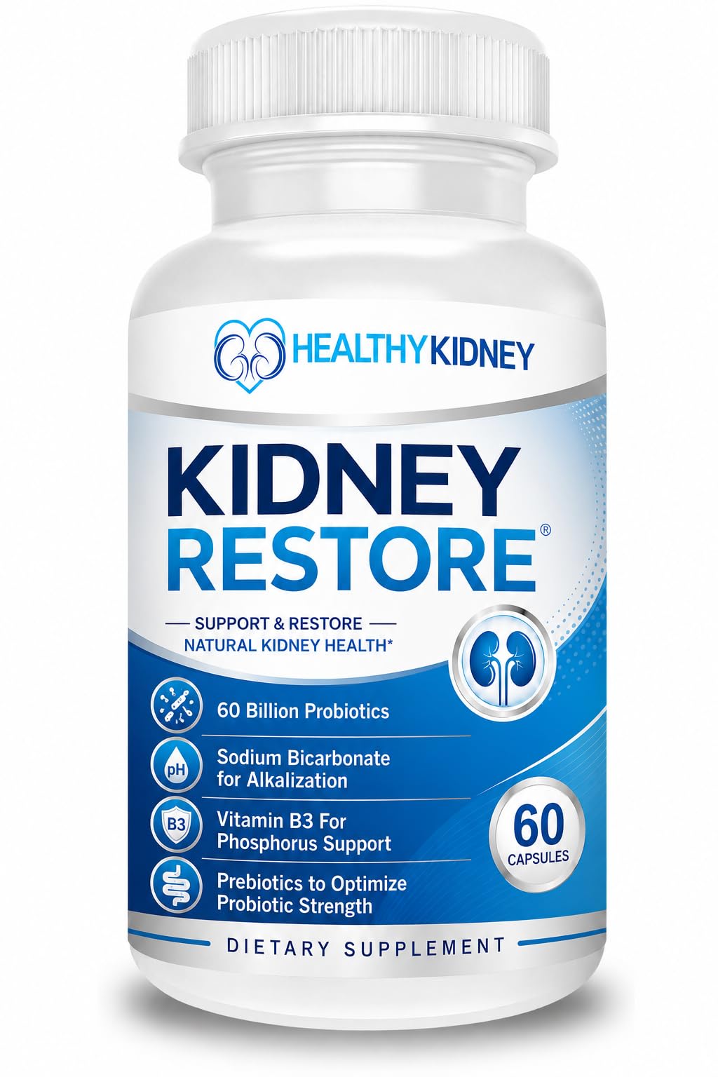 Kidney Restore Kidney Support Supplement - 60 Capsules