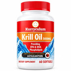 Kurryculum Krill Oil 500mg Omega-3 with Astaxanthin - 60 Softgels