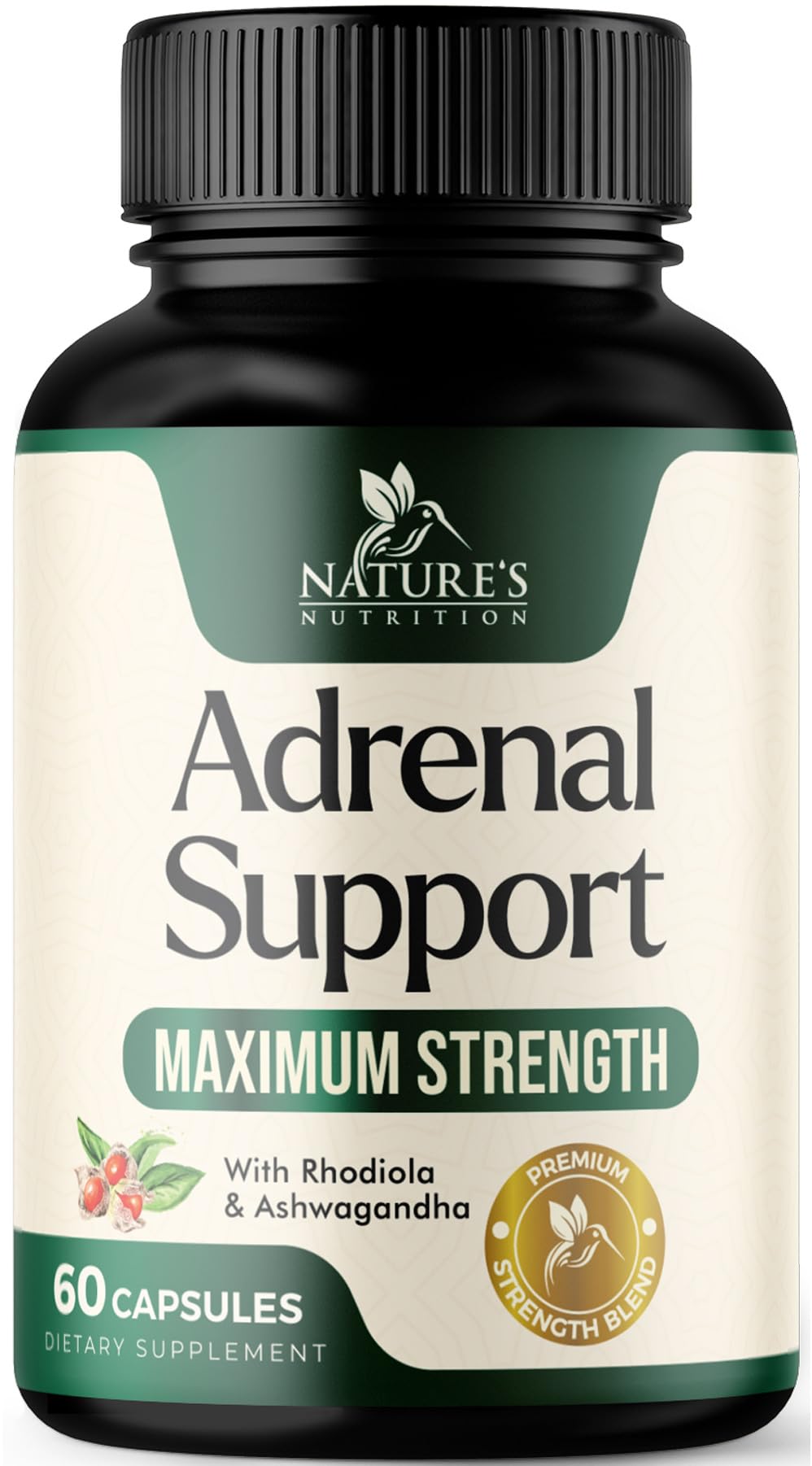 Nature's Nutrition Adrenal Support Supplement - Advanced Cortex