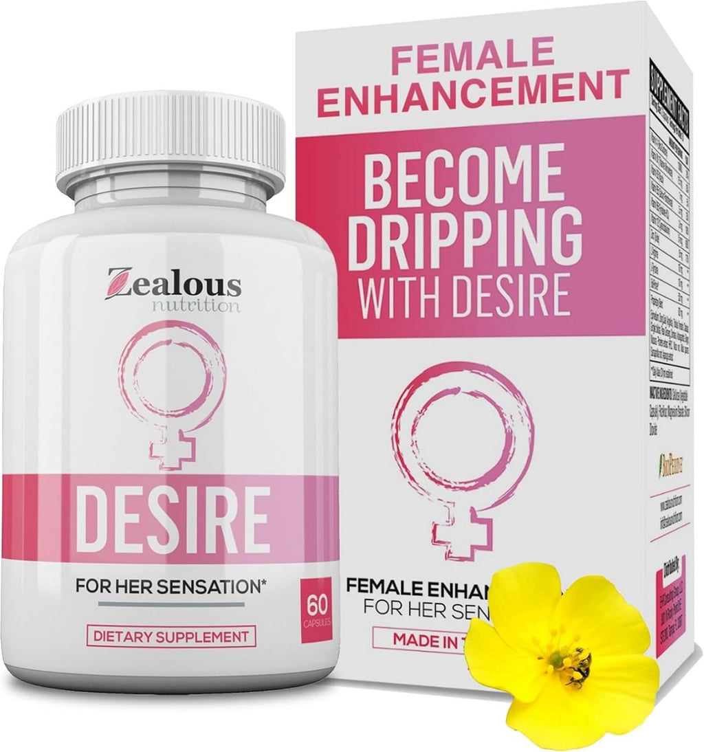 Zealous Nutrition Desire Female Drive Enhancement Capsules - 60 Capsules