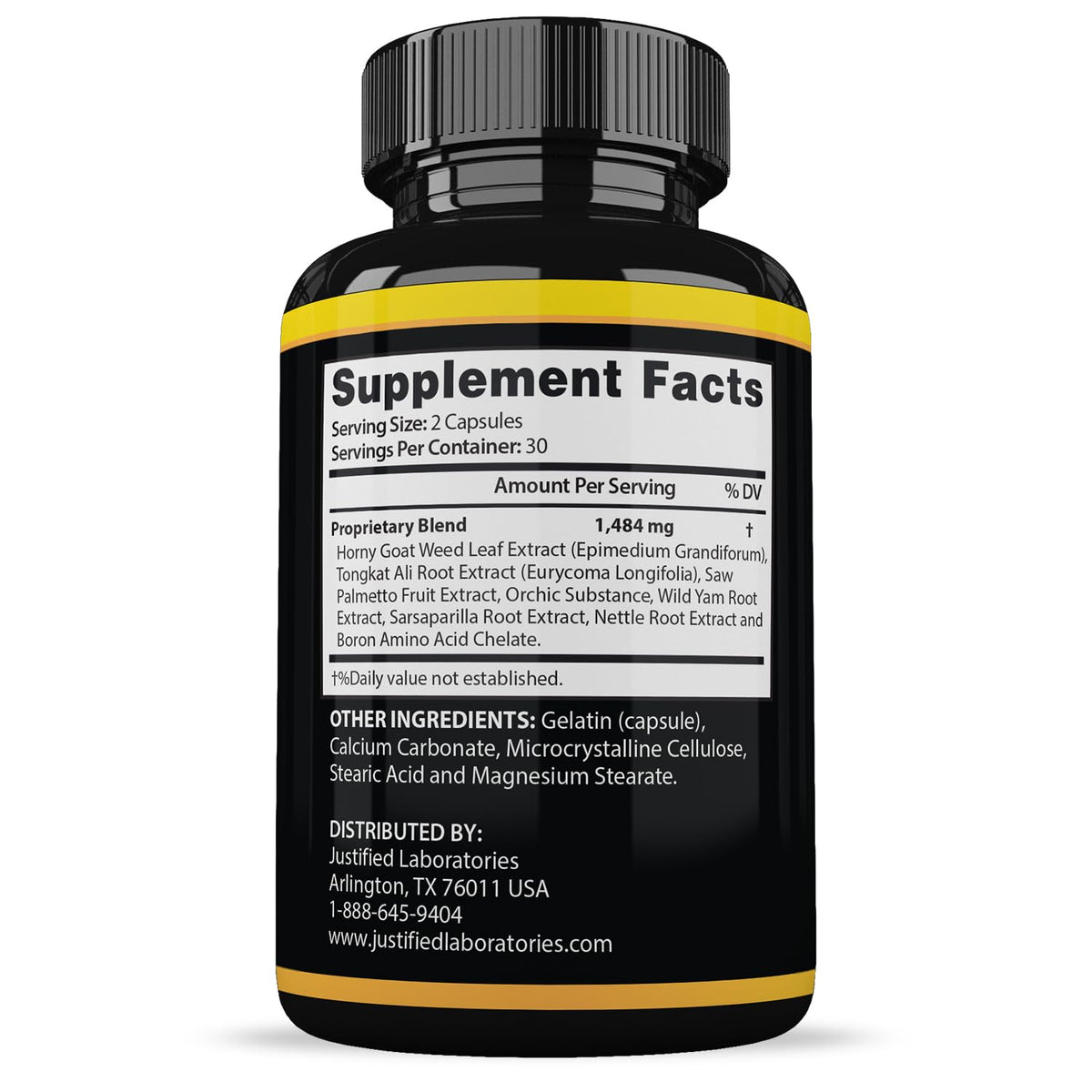 Justified Laboratories Sizegenix Men's Health Supplement - 180 Capsules - image 4