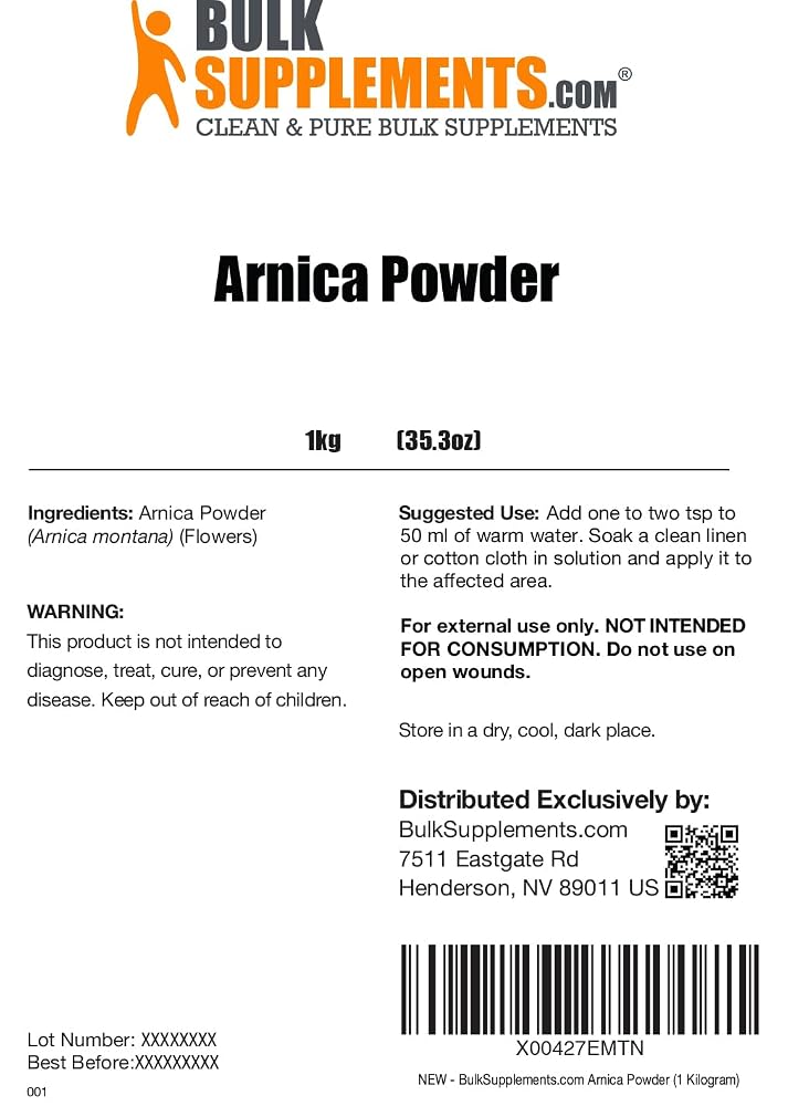 BulkSupplements Arnica Montana Powder - 1kg - image 2