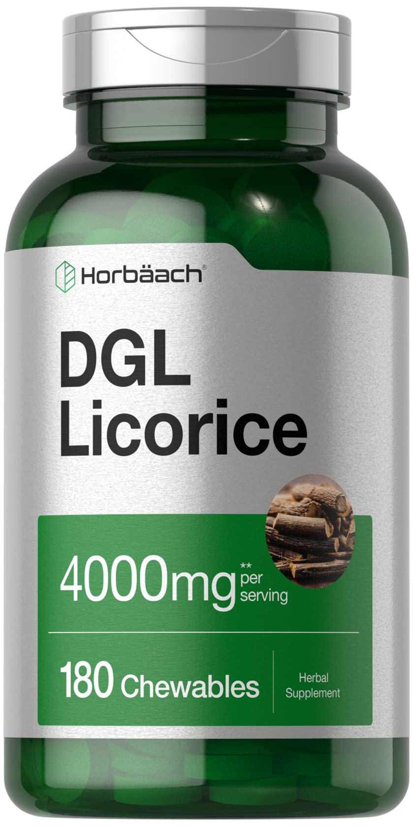 Horbäach DGL Licorice Supplement - 180 Chewable Tablets