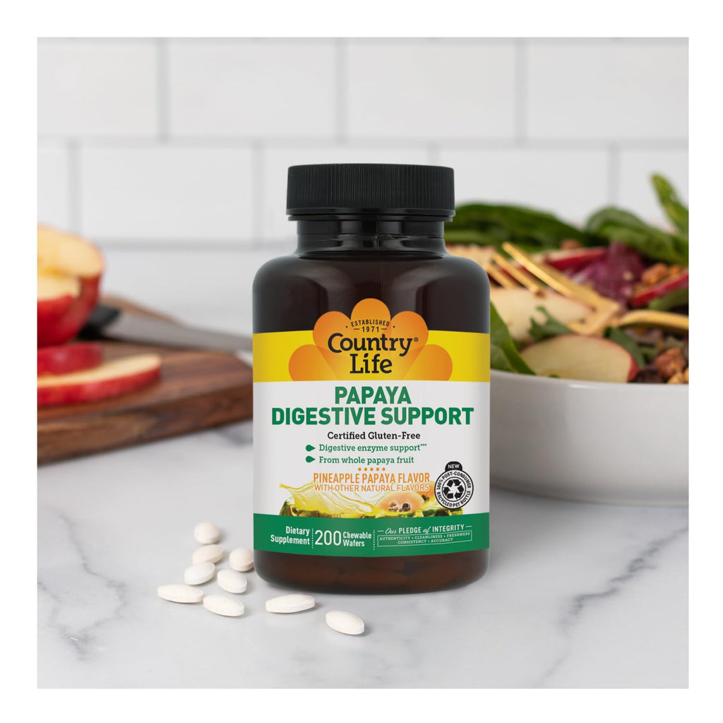 Country Life, Papaya Digestive Support, Daily Enzymes to Promote