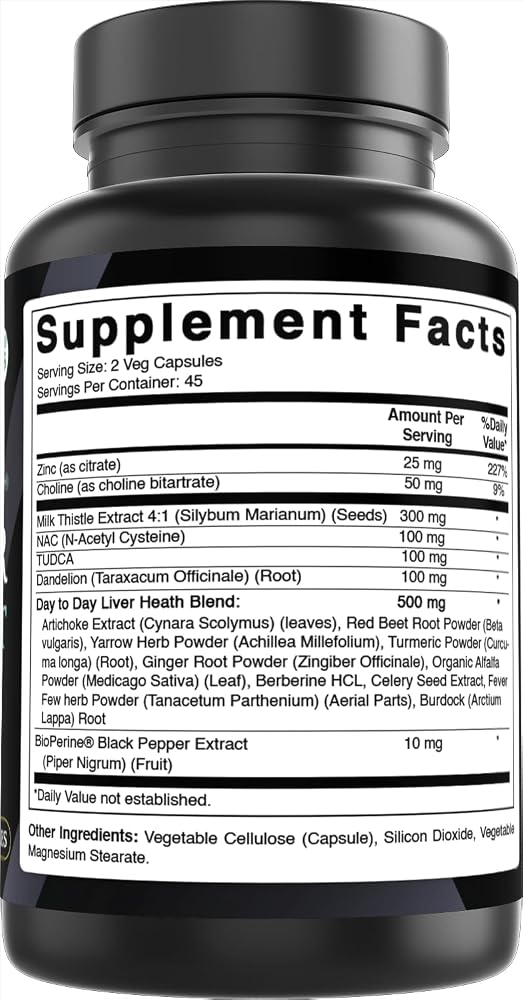 Best Naturals Day to Day Liver Support - 90 Vegetarian Capsules - image 5