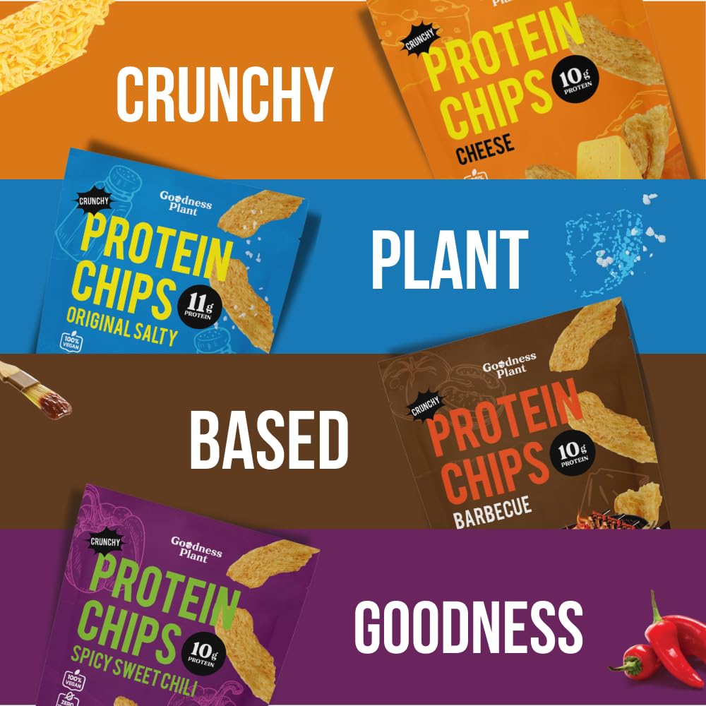 Goodness Plant Crunchy Protein Chips Sample Pack - 4.2 oz - image 2