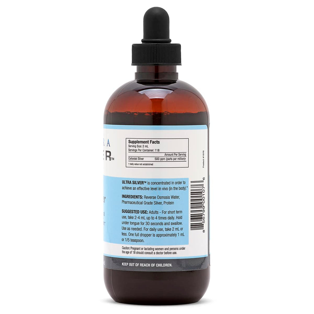 Ultra Silver Colloidal Silver 500 PPM Mineral Supplement - 8 oz - image 3