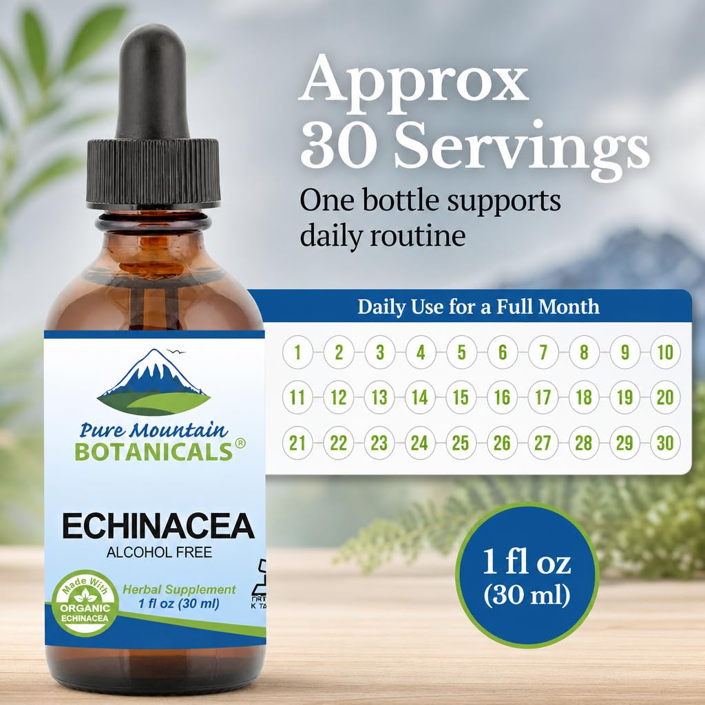 Pure Mountain Botanicals Echinacea Drops Immune Support - 1 oz - image 9