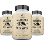 Ancestral Supplements Grass Fed Beef Liver Capsules - 180 Capsules