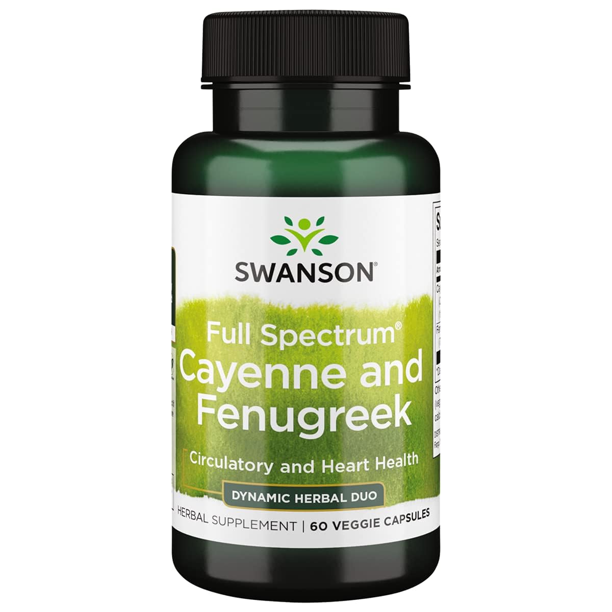 Swanson Full Spectrum Cayenne & Fenugreek - 60 Vegetarian Capsules