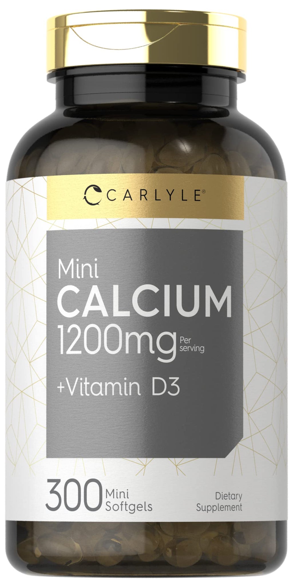 Carlyle Calcium 1200 mg with Vitamin D3 - 300 Softgels